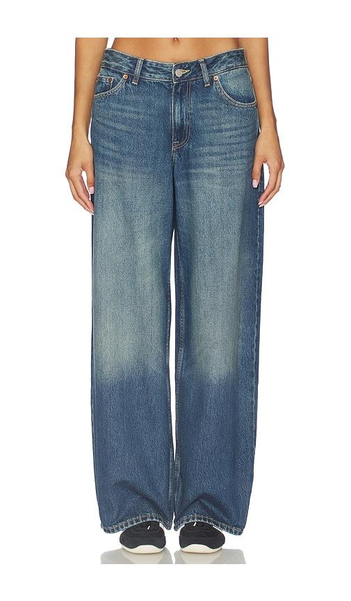 dr. denim ary wide leg in blue. - size l (also in m, xl)