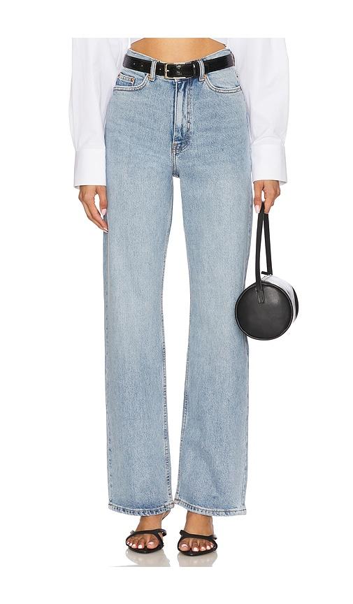dr. denim echo straight jeans in blue. - size 24 (also in 27, 29, 31)