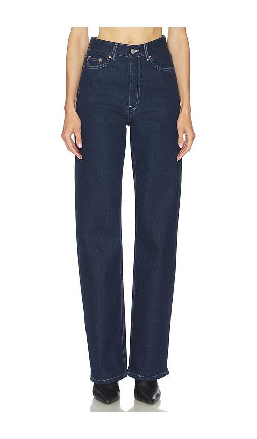 dr. denim echo straight leg in blue. - size 24 (also in 26, 27, 28, 29, 31)