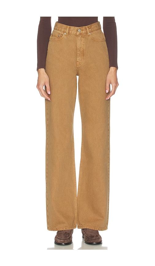dr. denim echo straight leg in tan. - size 24 (also in 26, 25, 27, 28, 29, 30, 31)