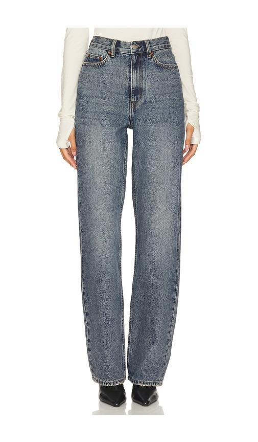 dr. denim echo straight leg jeans in blue. - size 27 (also in 30)