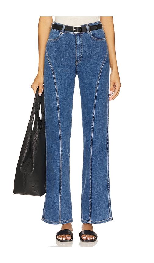 dr. denim moxy straight curve cut in blue. - size l (also in m)