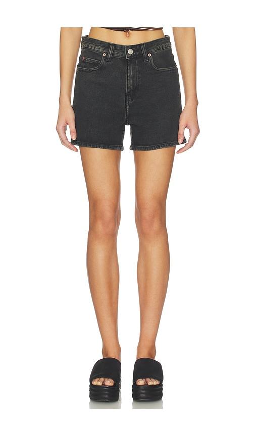dr. denim nora shorts in black. - size 24 (also in 25, 26, 27, 28, 29, 30, 32)