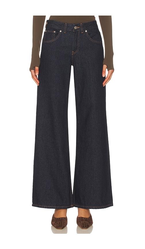 dr. denim rhue wide leg jeans in blue. - size 27 (also in 28, 30)