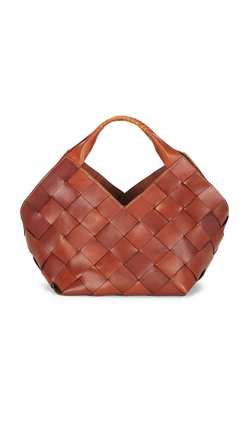 dragon diffusion botteghe hand held bucket bag in tan.