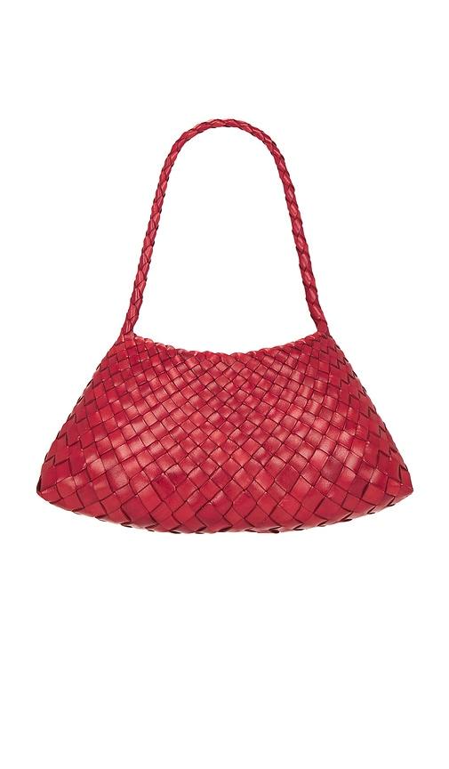 dragon diffusion rosanna shoulder bag in red.