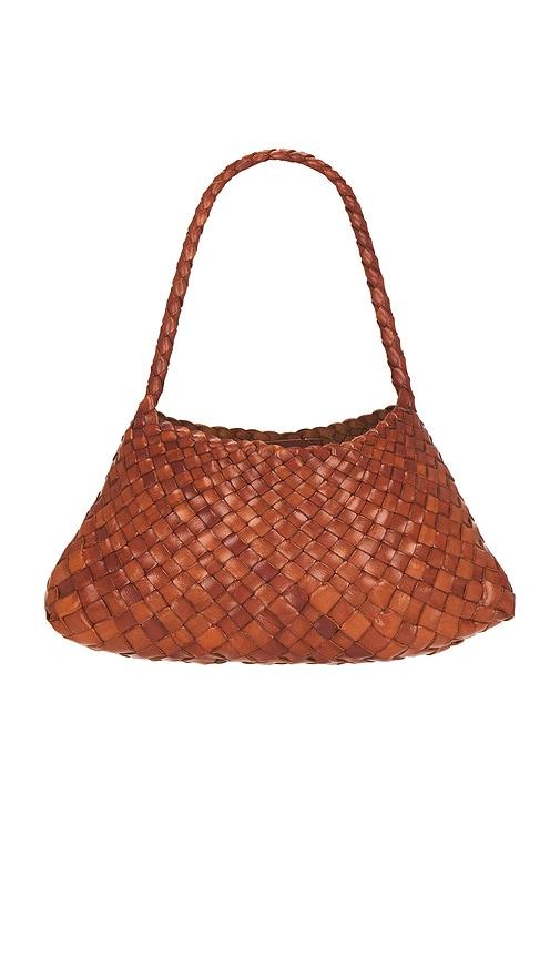 dragon diffusion rosanna shoulder bag in tan.