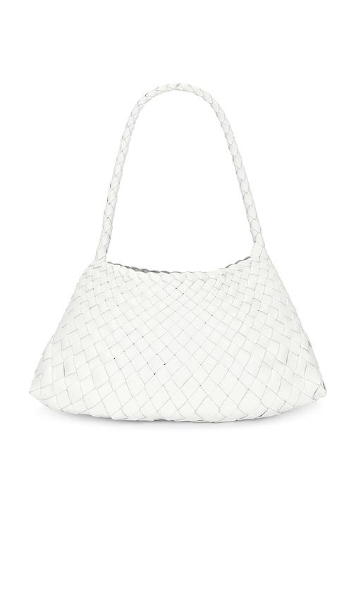 dragon diffusion rosanna shoulder bag in white.