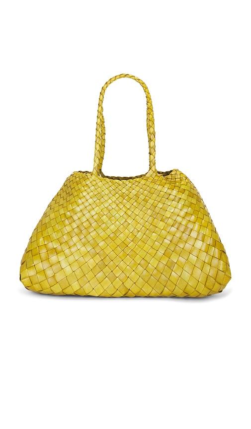 dragon diffusion santa croce big bag in green.
