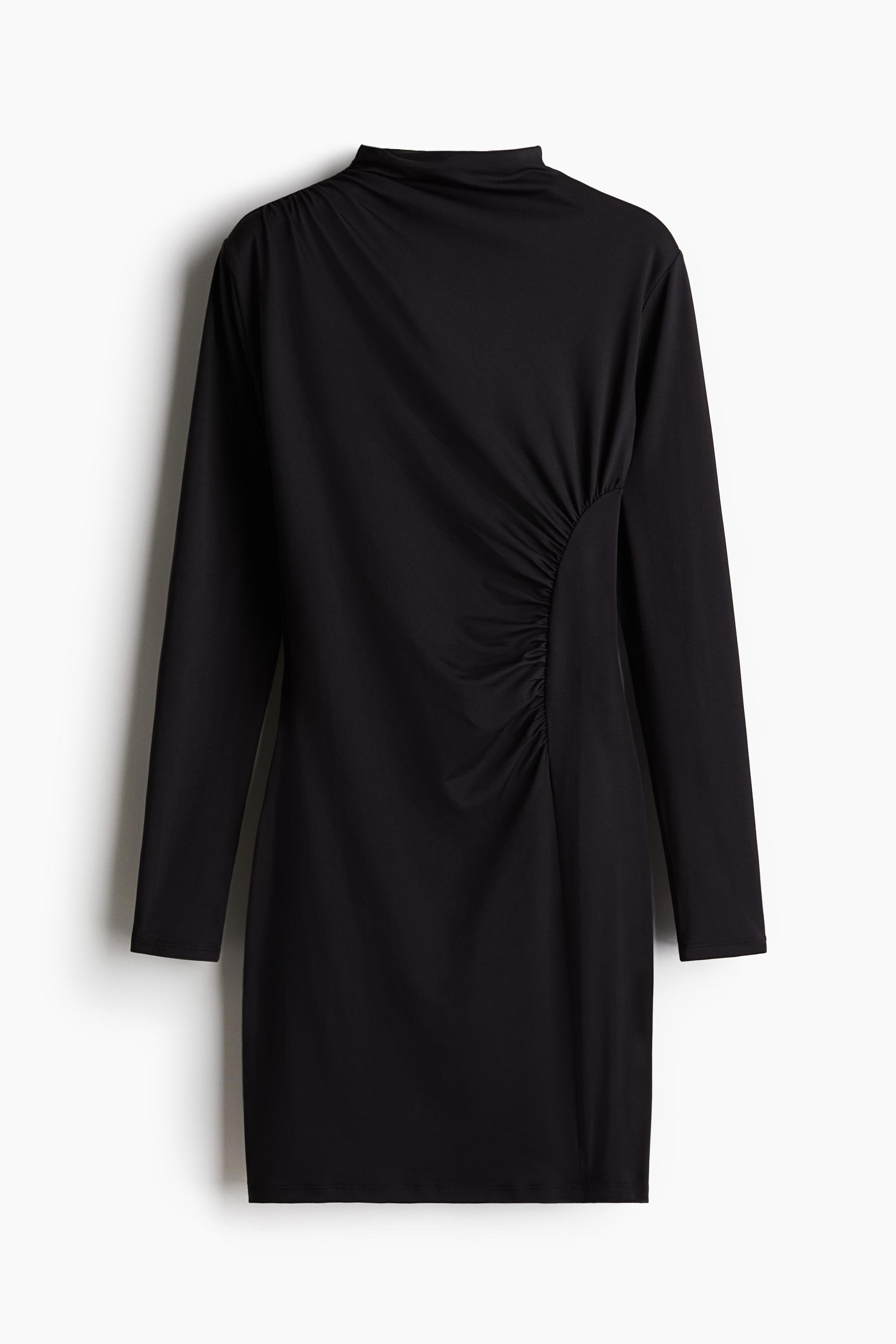 draped bodycon dress