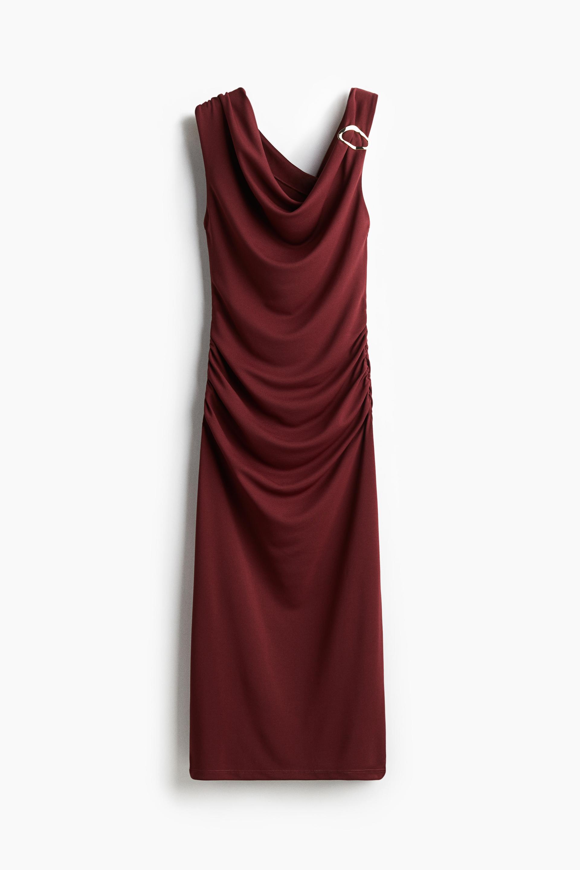 draped dress