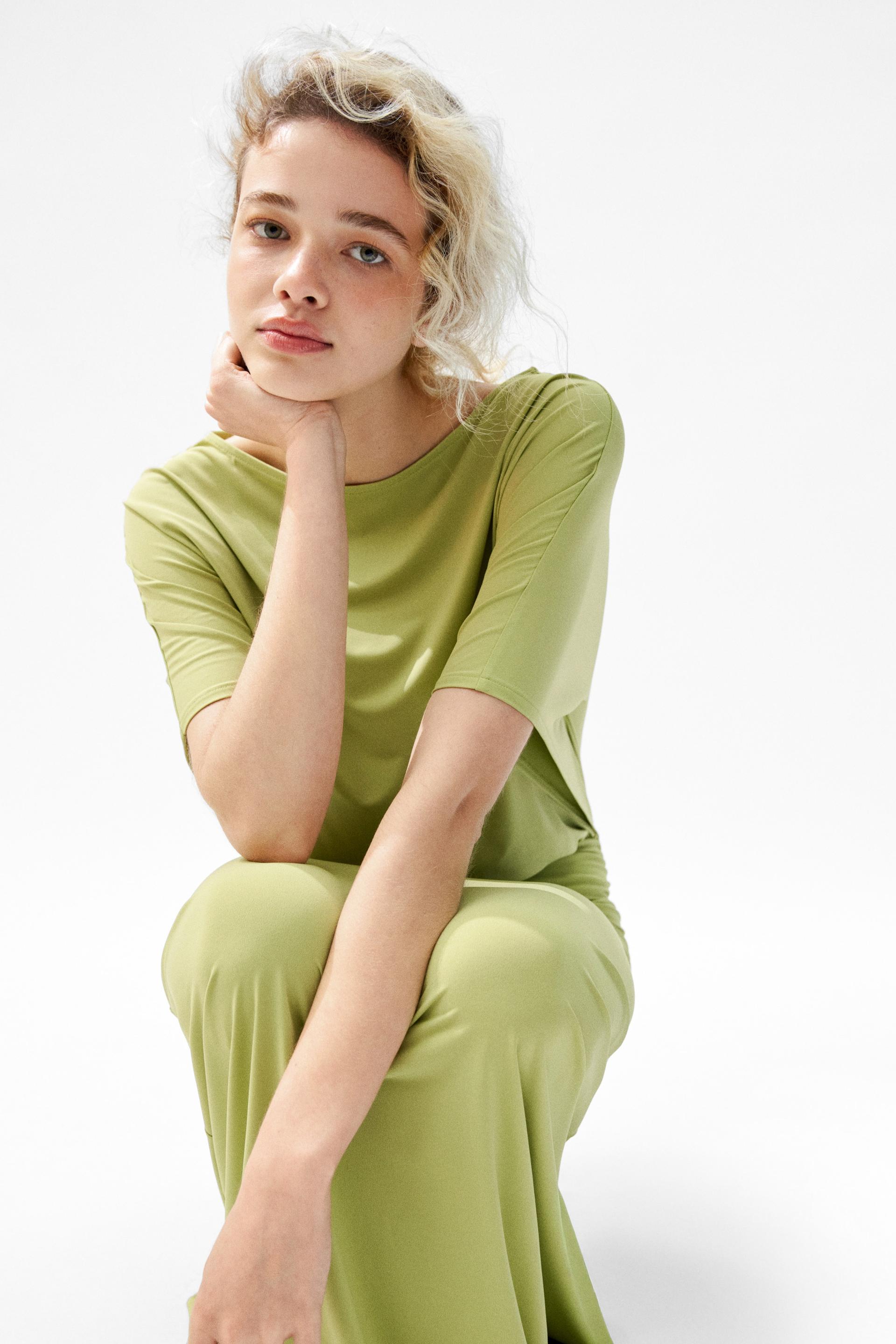 draped maxi dress