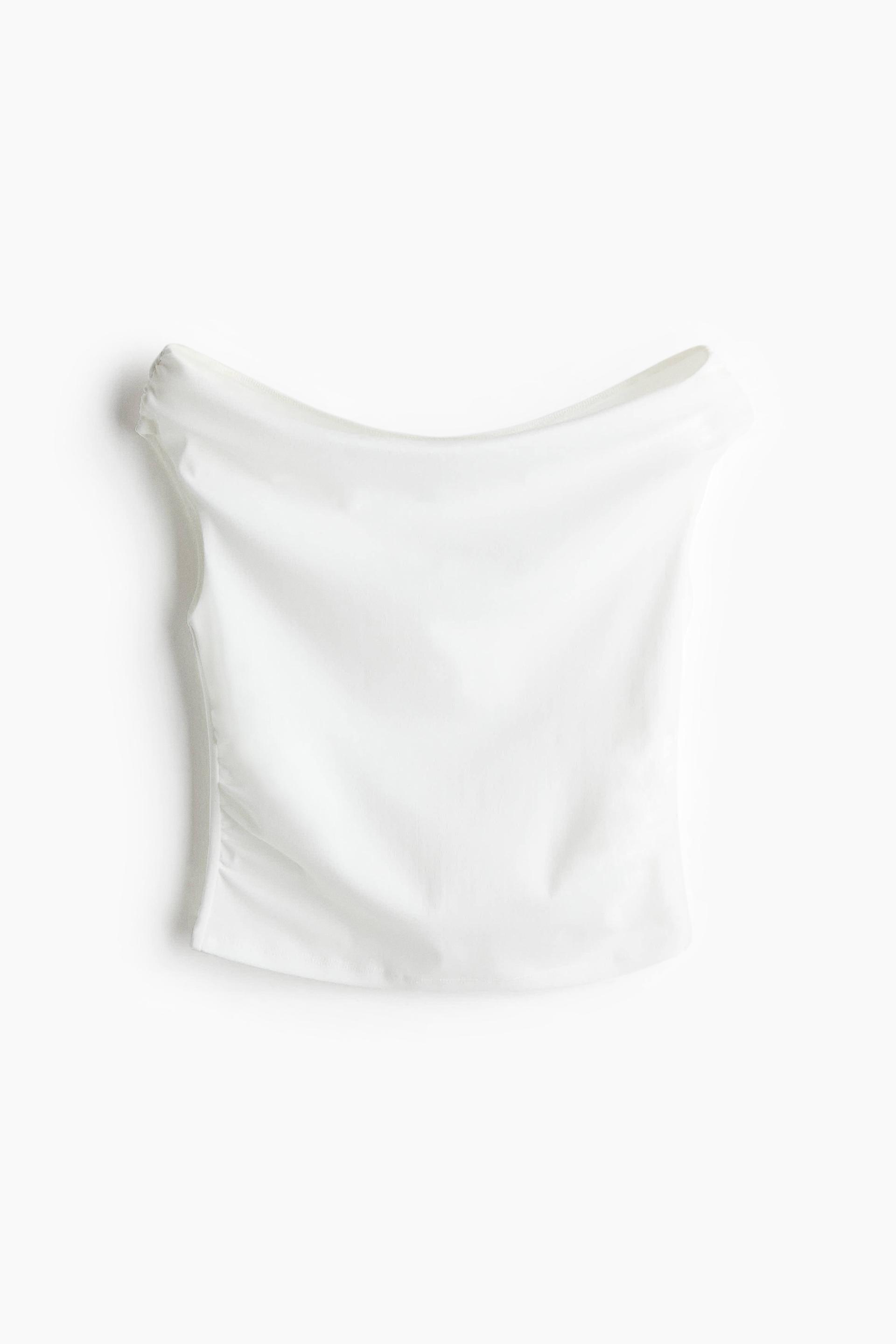 draped off-the-shoulder top
