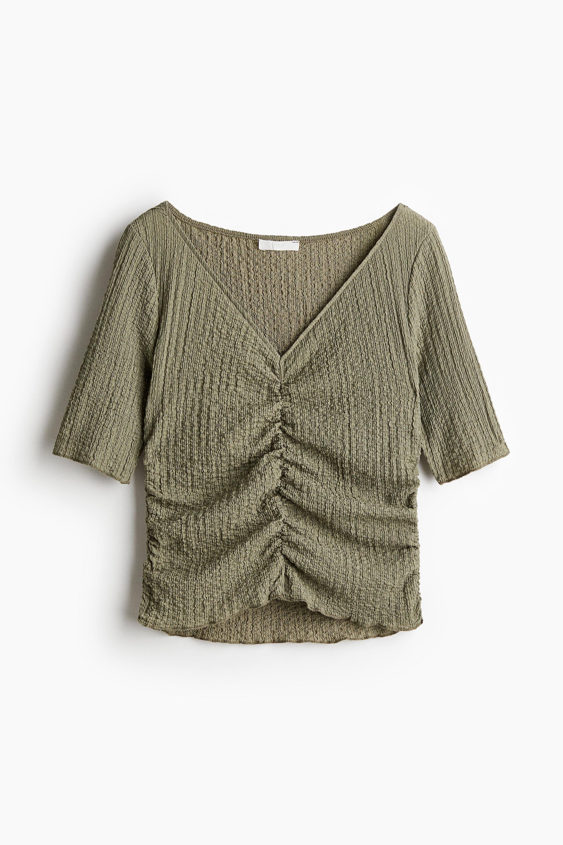 draped textured top