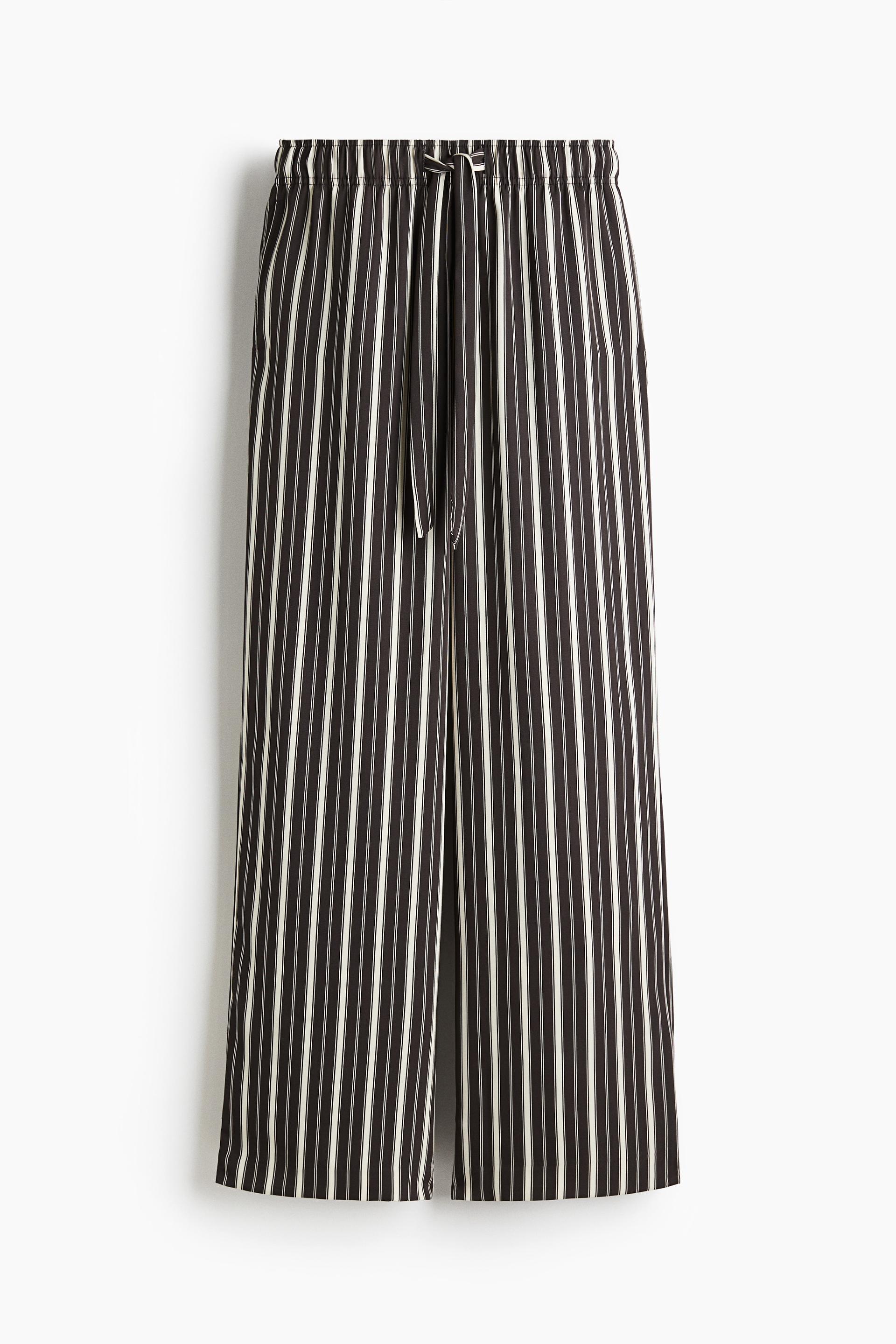 drawstring twill pants