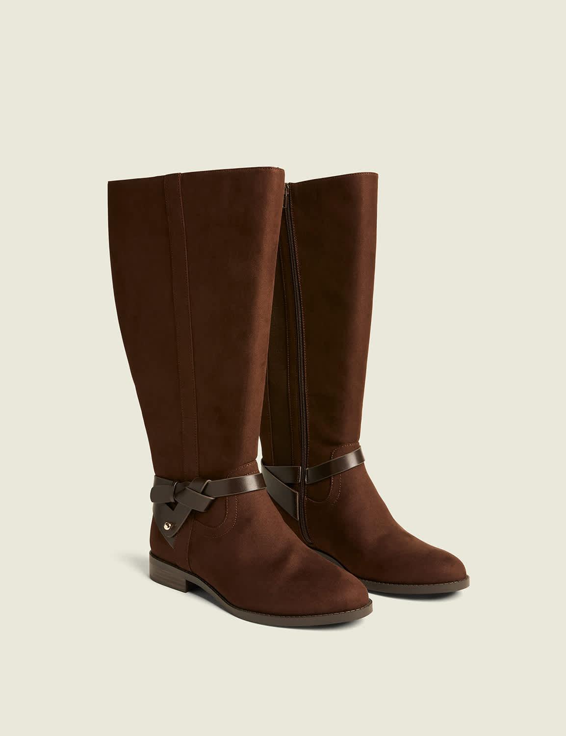 dream cloud ankle-buckle tall riding boot