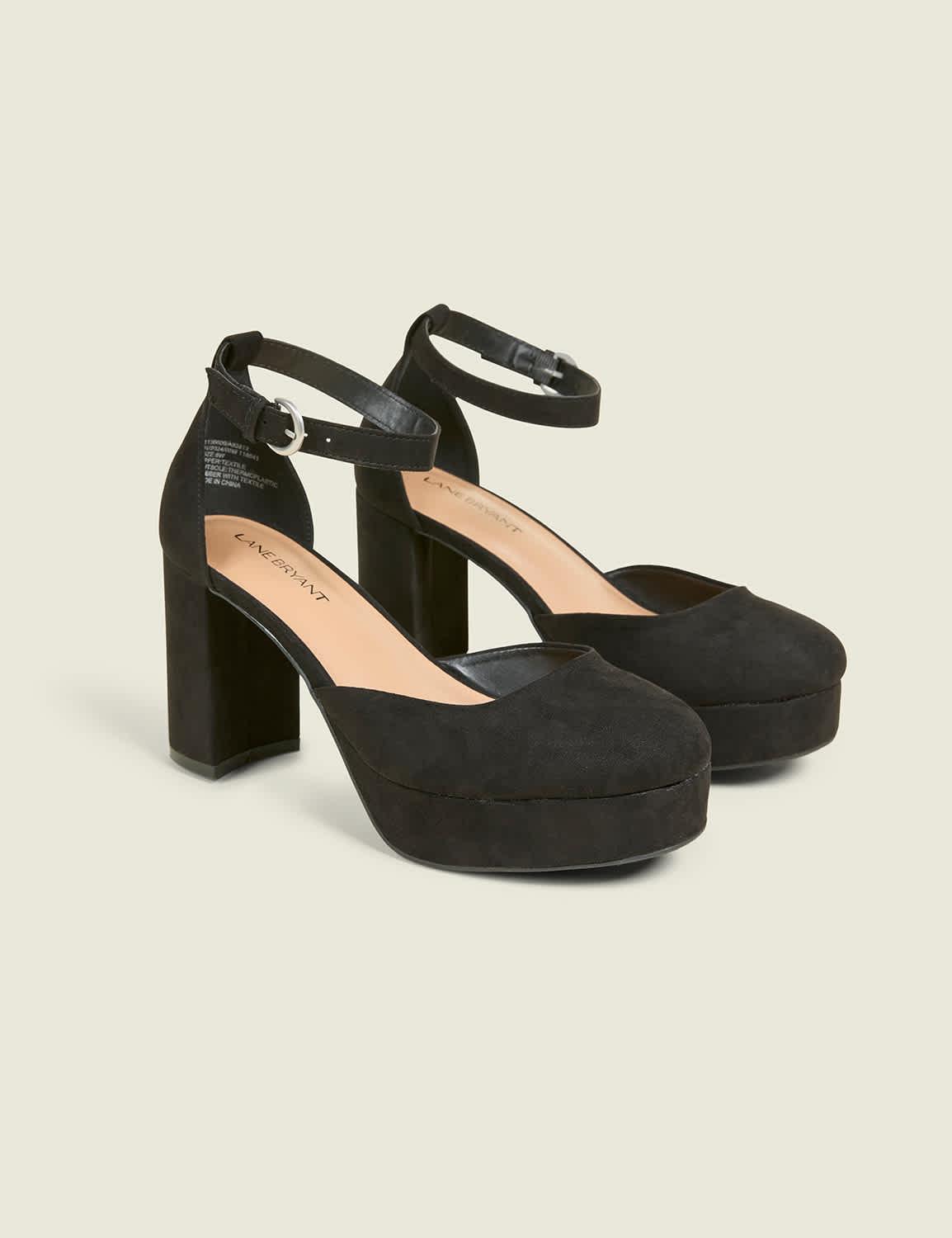 dream cloud closed-toe platform block heel
