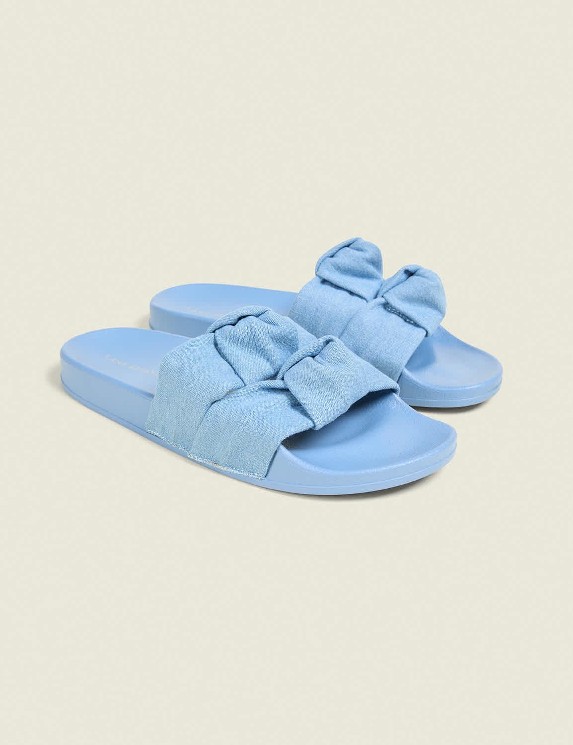 dream cloud double knot slide sandal