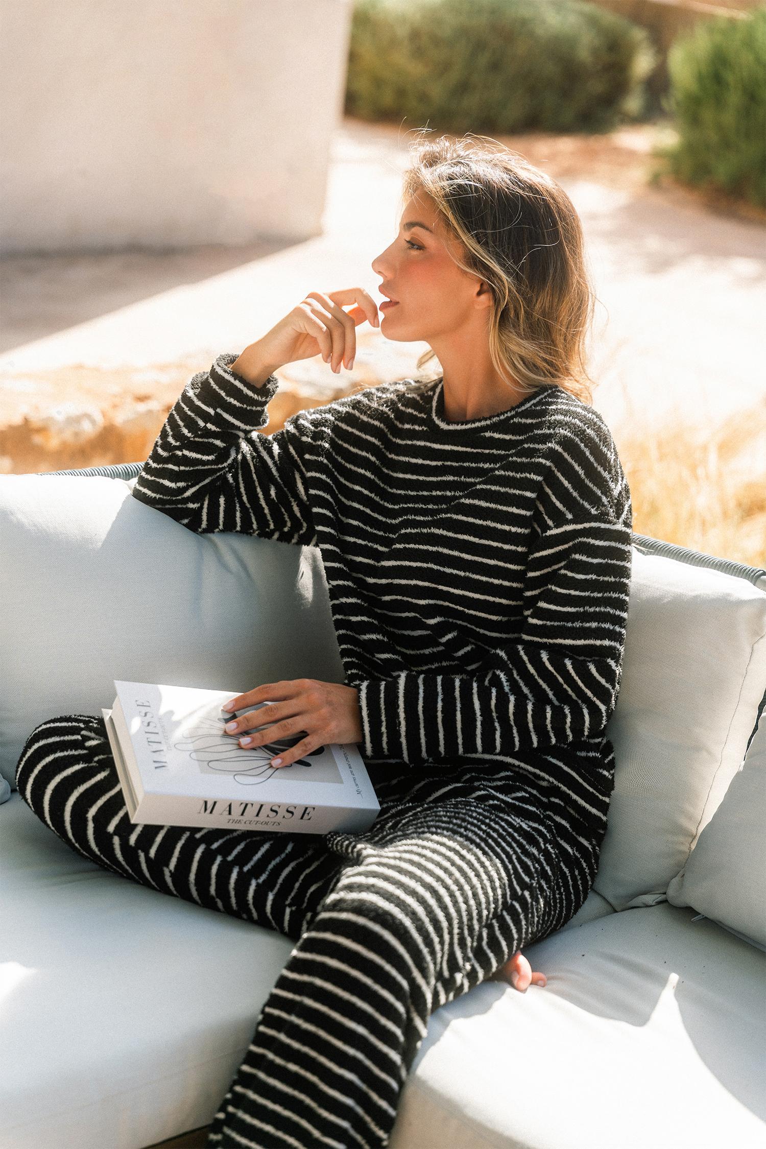dream team striped pajama set - l