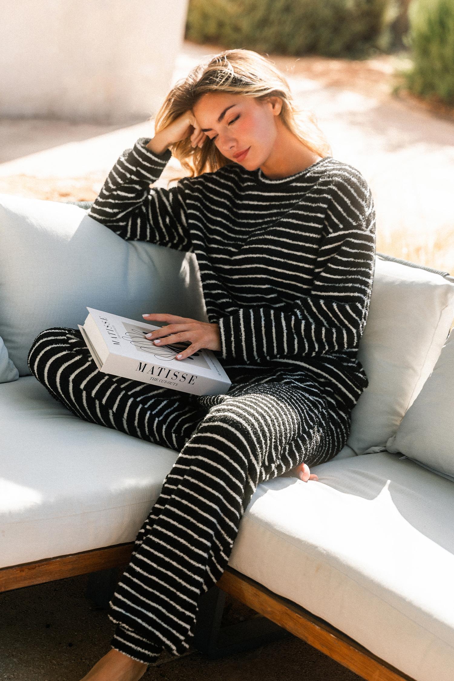 dream team striped pajama set - l