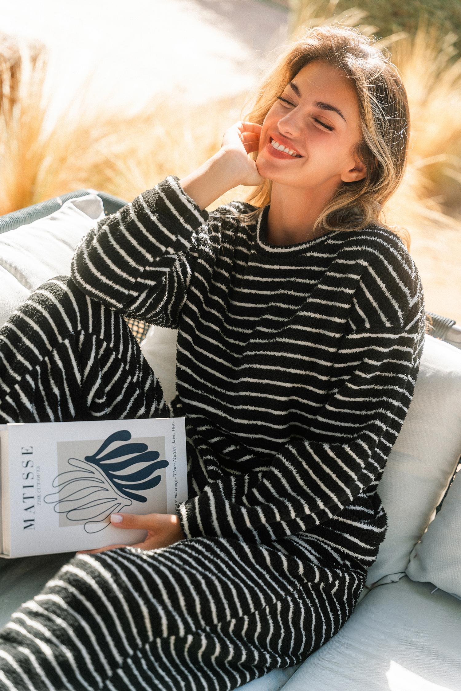 dream team striped pajama set - l