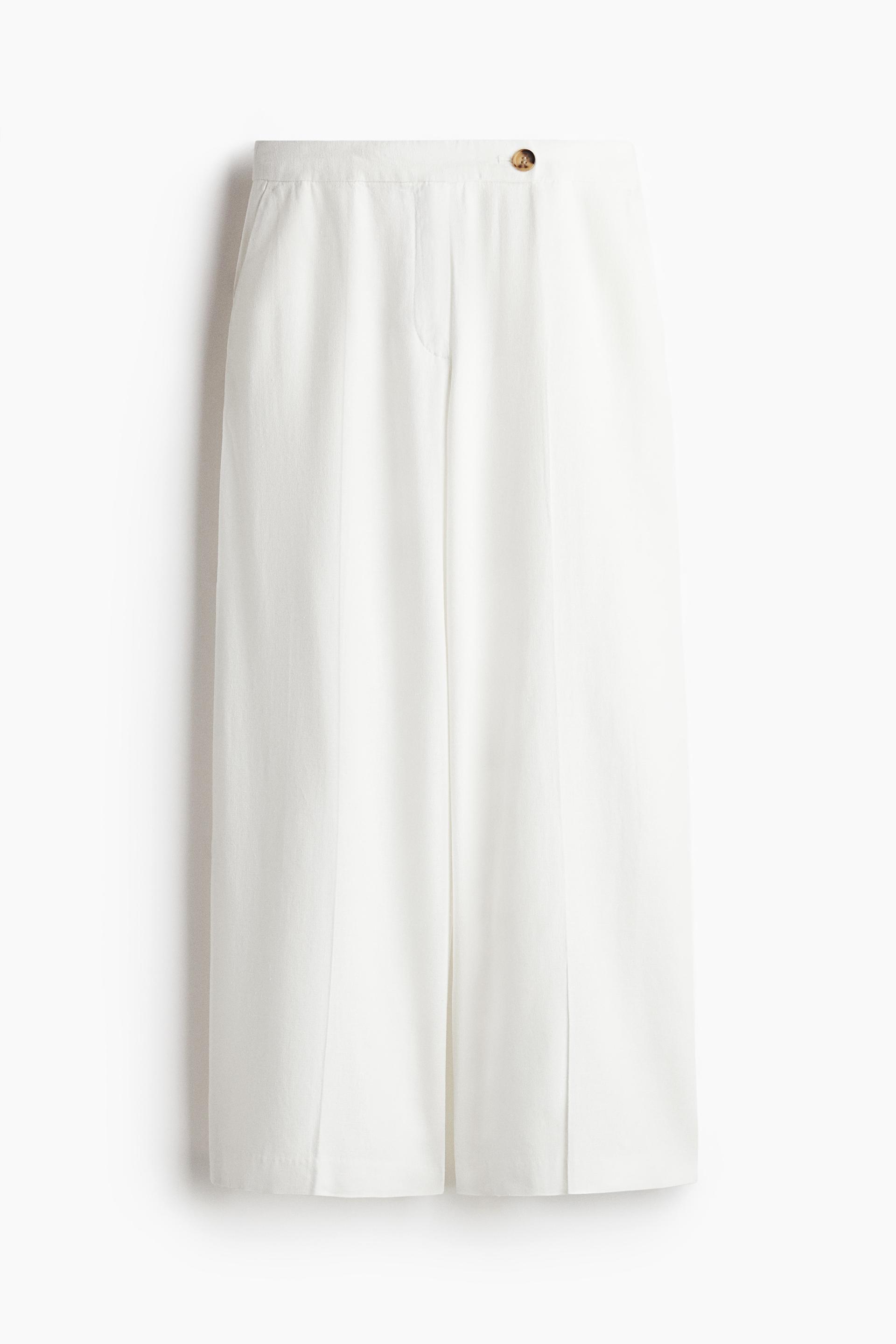 dressy linen-blend pants