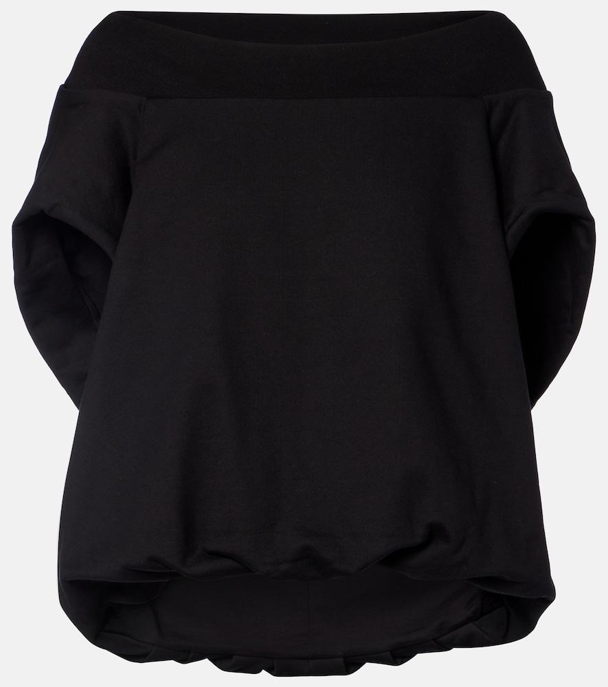 dries van noten cocoon cotton jersey sweatshirt