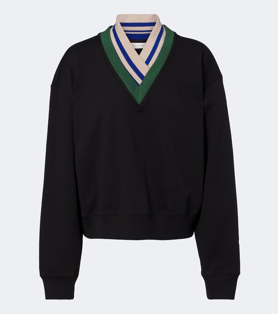 dries van noten cotton jersey sweatshirt