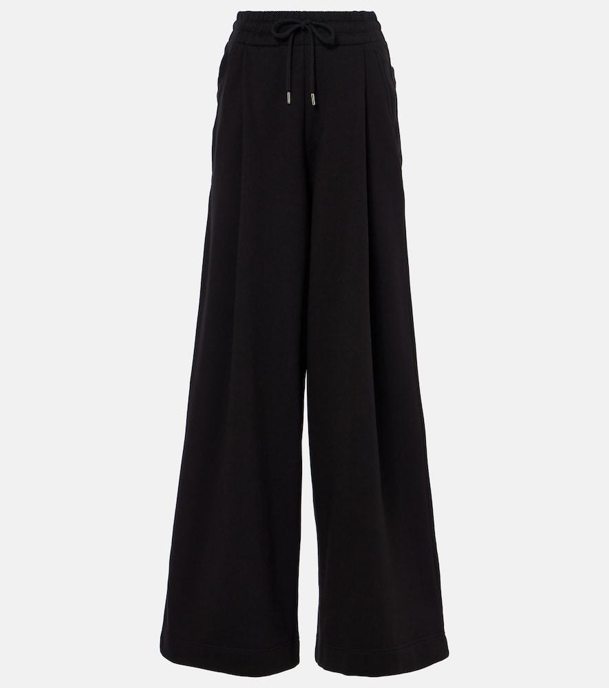 dries van noten cotton wide-leg pants
