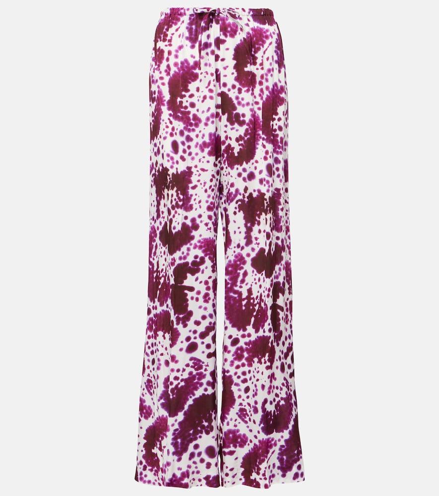 dries van noten crêpe straight pants