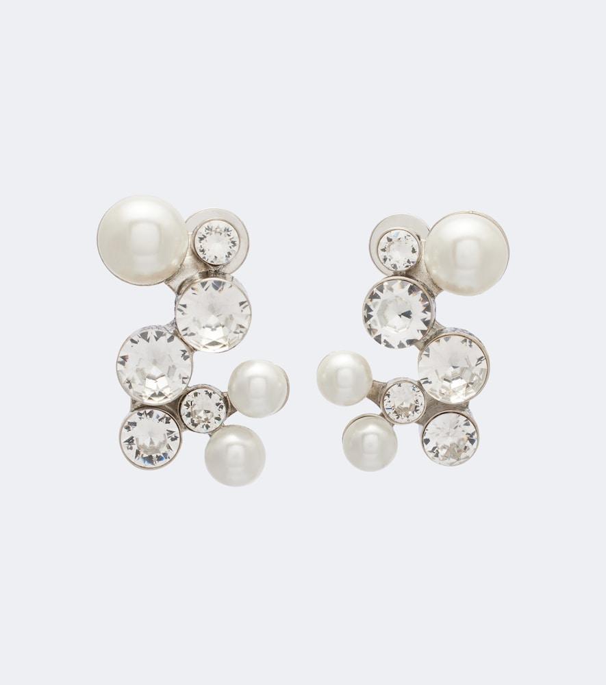dries van noten crystal-embellished earrings