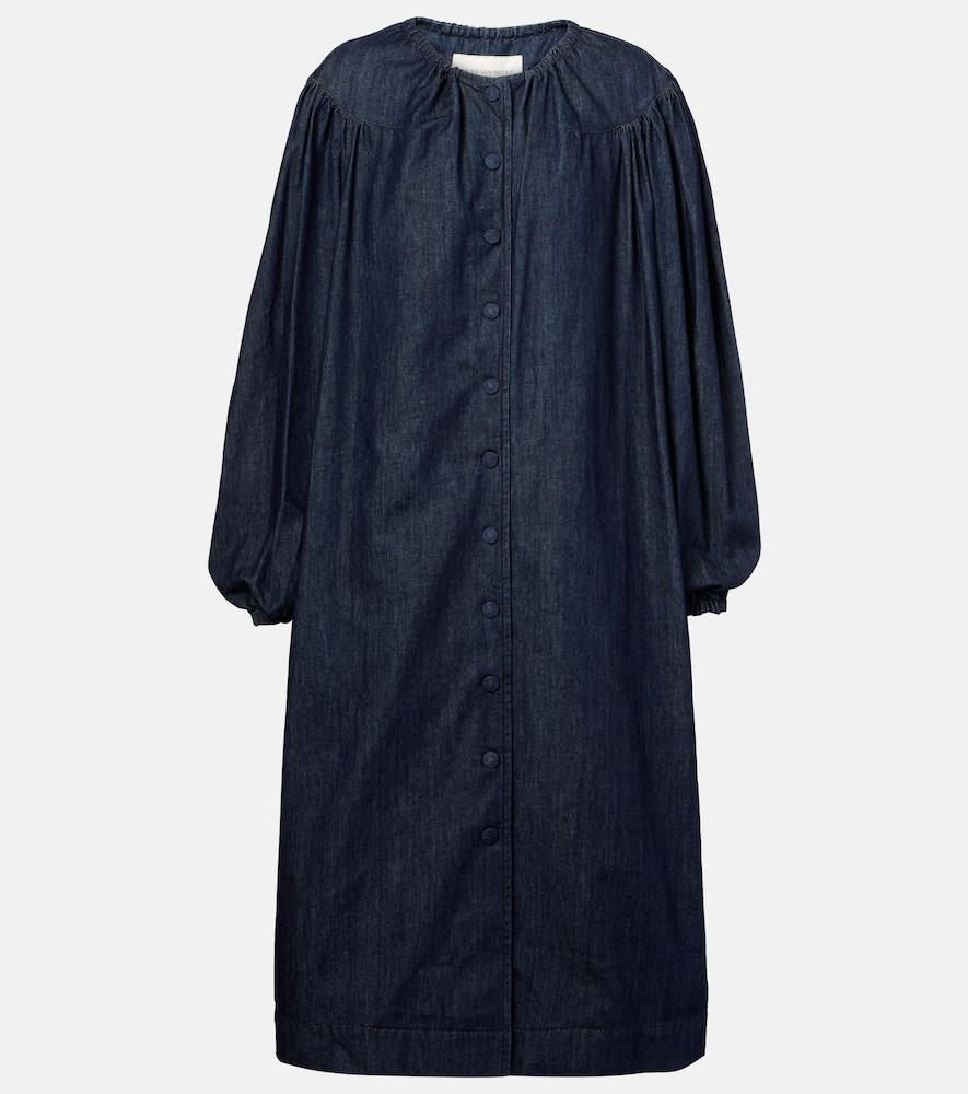 dries van noten denim coat