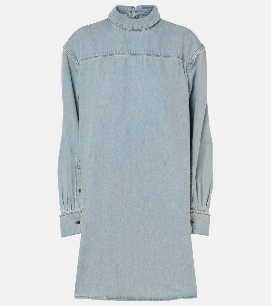 dries van noten denim turtleneck top