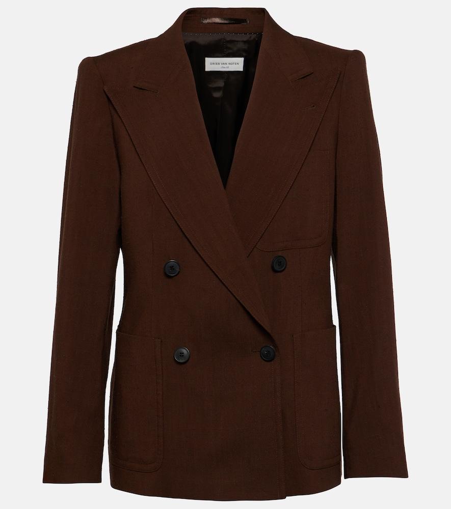 dries van noten double-breasted blazer