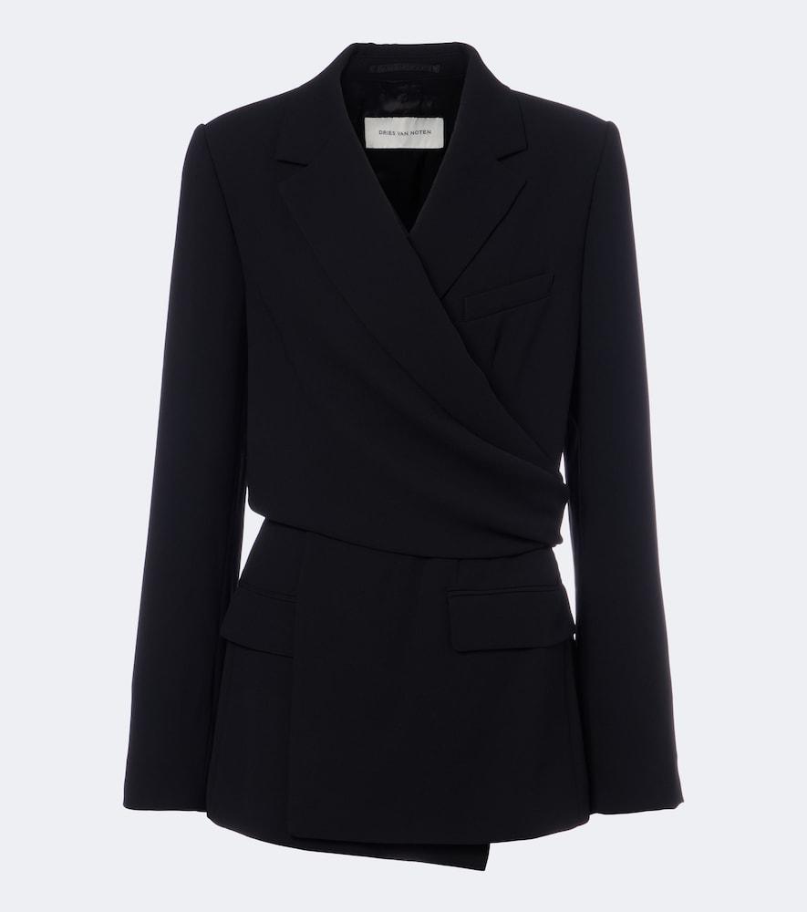 dries van noten draped jacket