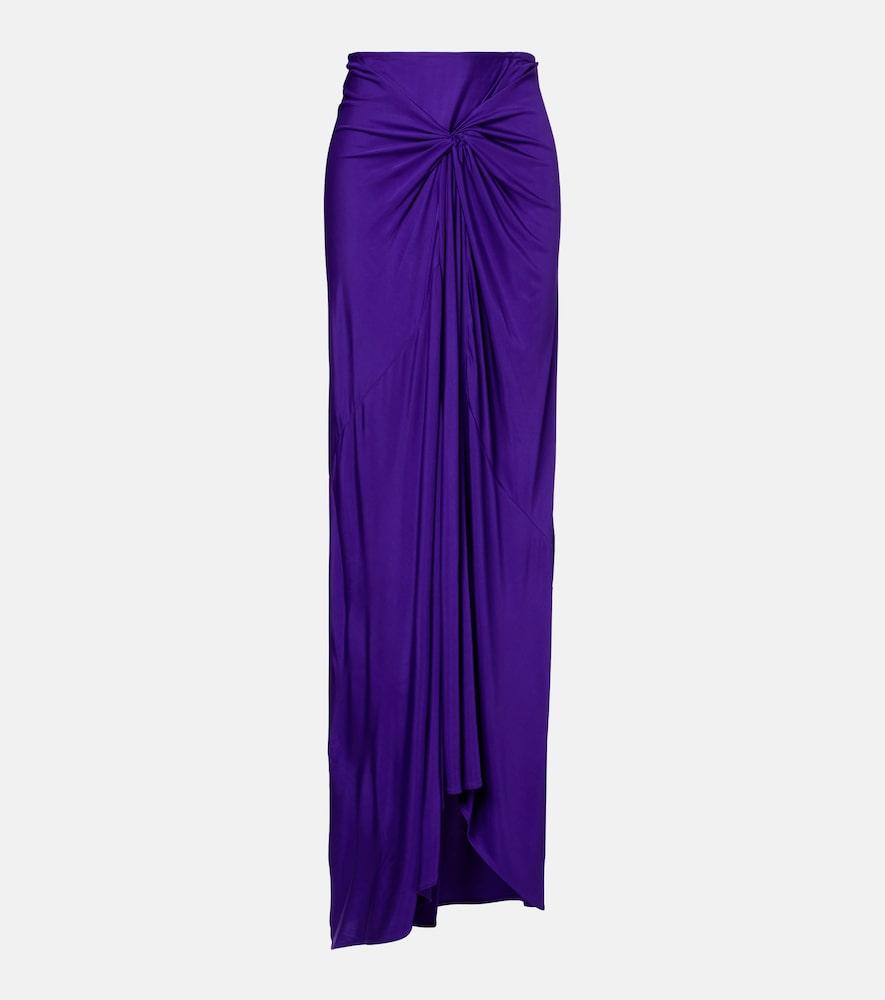 dries van noten draped maxi skirt