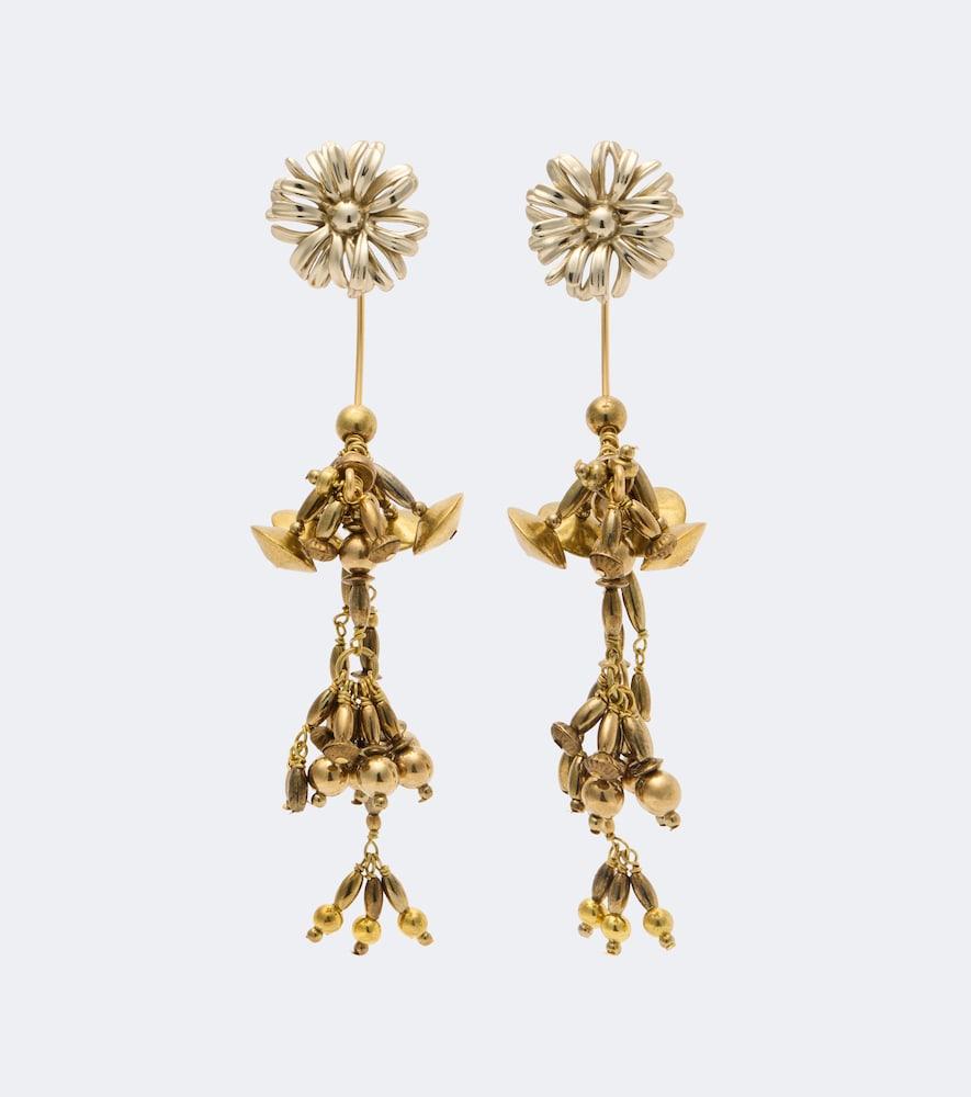dries van noten embellished drop earrings