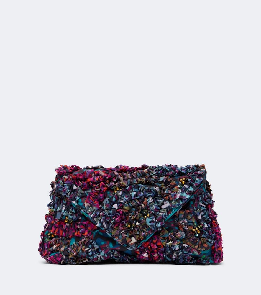dries van noten embellished embroidered clutch