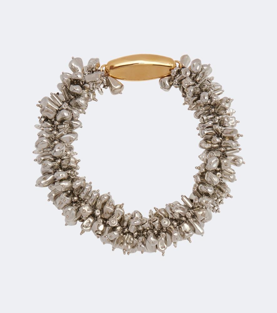 dries van noten embellished fringed necklace