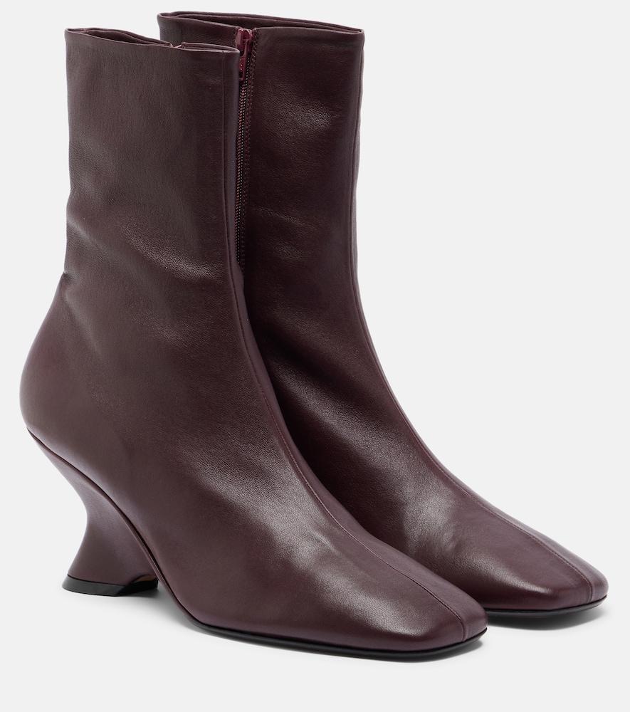 dries van noten leather ankle boots