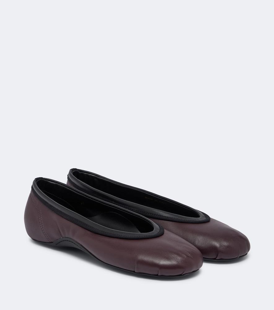 dries van noten leather ballet flats