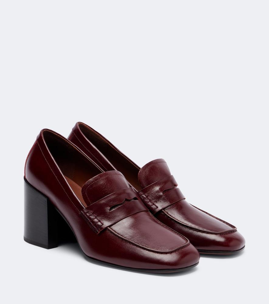 dries van noten leather penny loafers