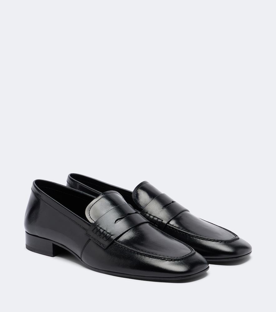 dries van noten leather penny loafers