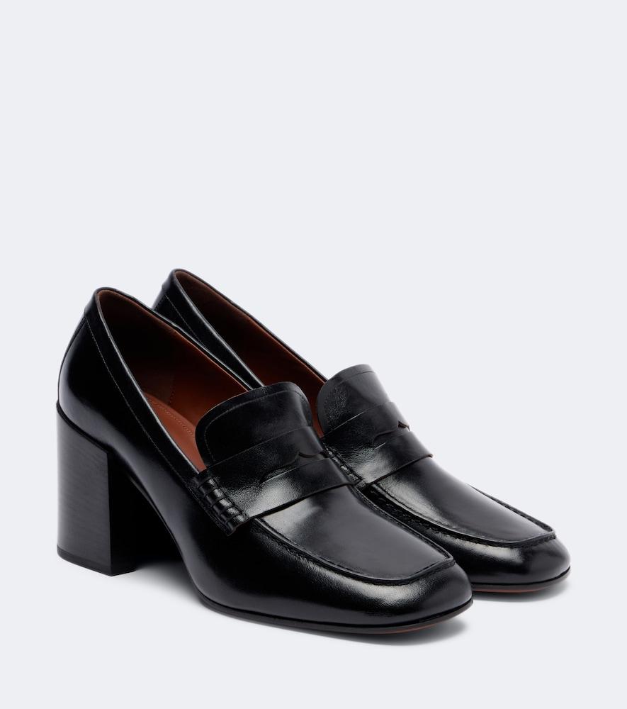 dries van noten leather penny loafers