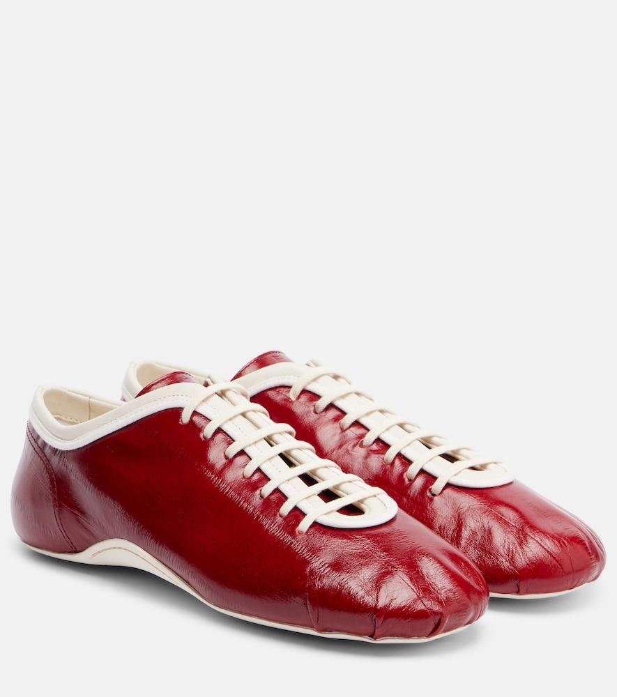 dries van noten leather sneakers