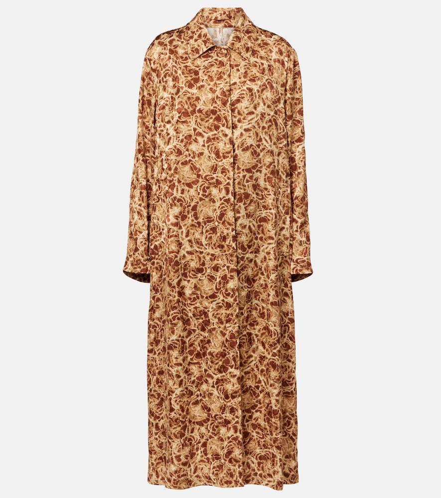dries van noten leopard-print coat
