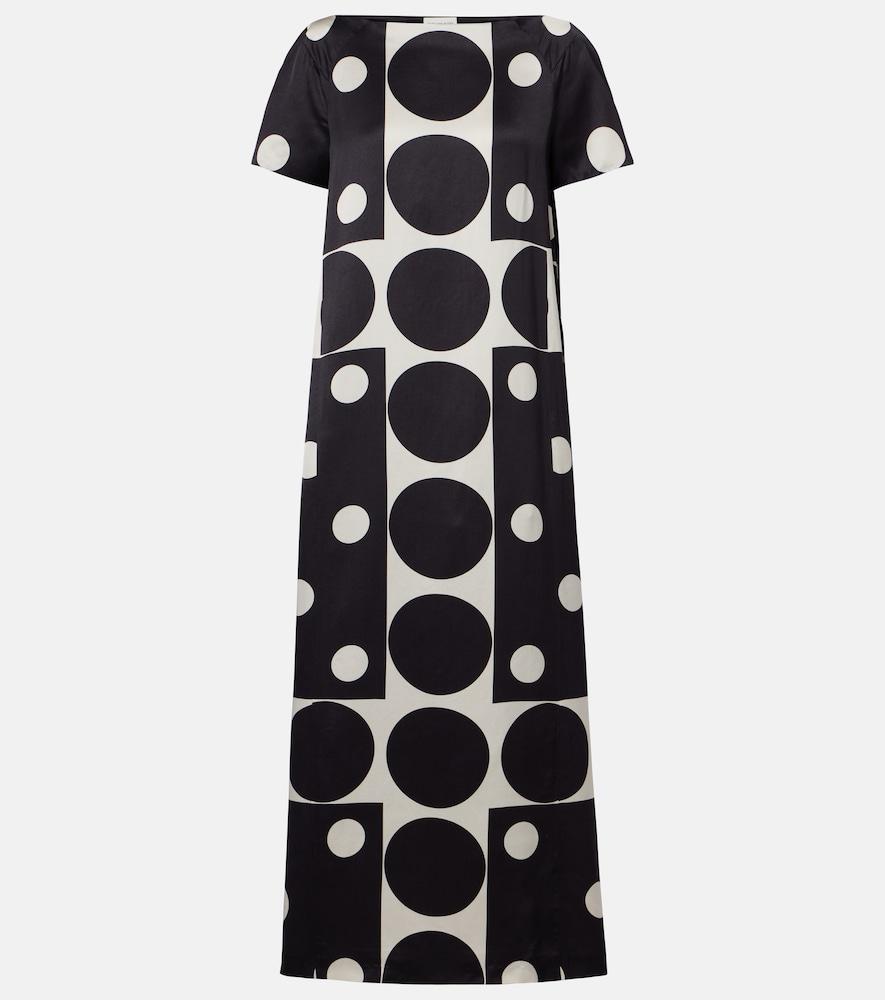 dries van noten polka-dot maxi dress