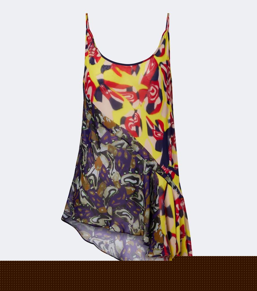 dries van noten printed asymmetric top