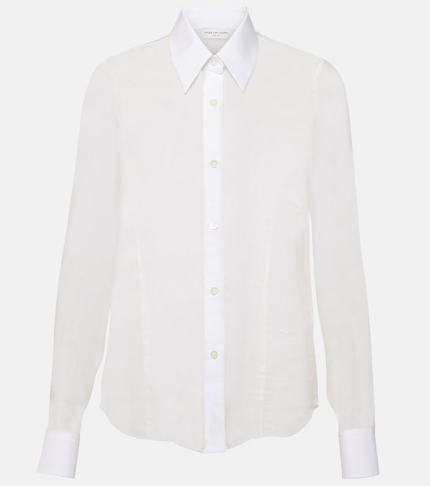 dries van noten silk and cotton shirt