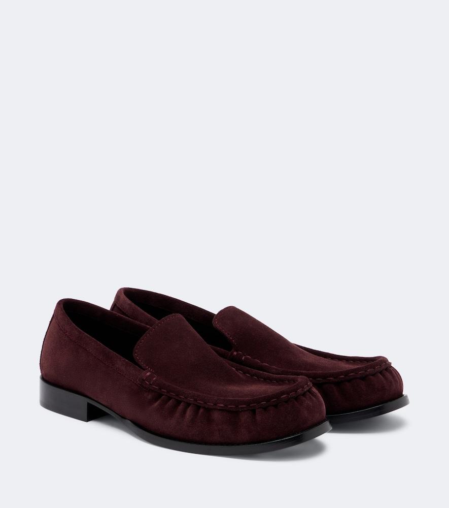 dries van noten suede loafers
